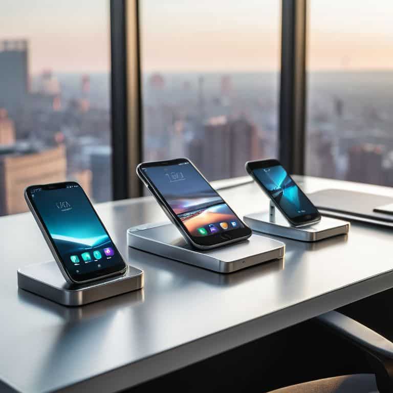 Latest smartphones on display