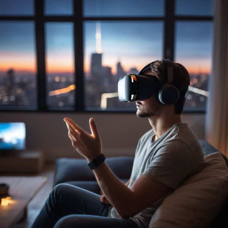 Virtual reality headsets on display
