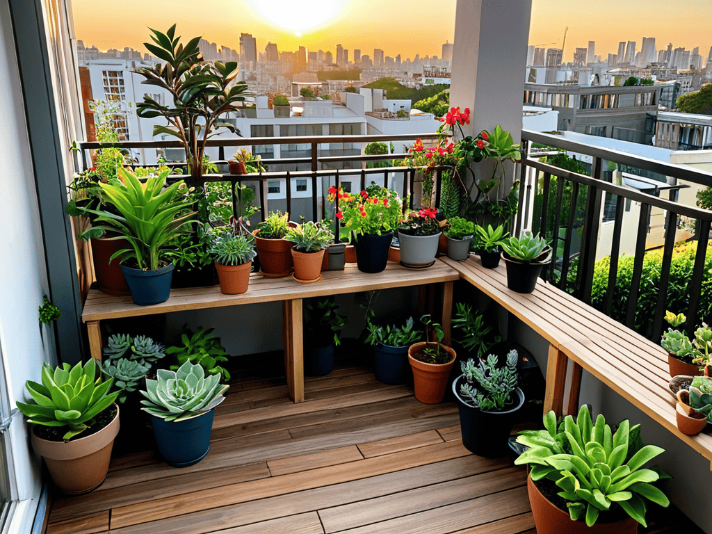 a guide to apartment gardening on balcony