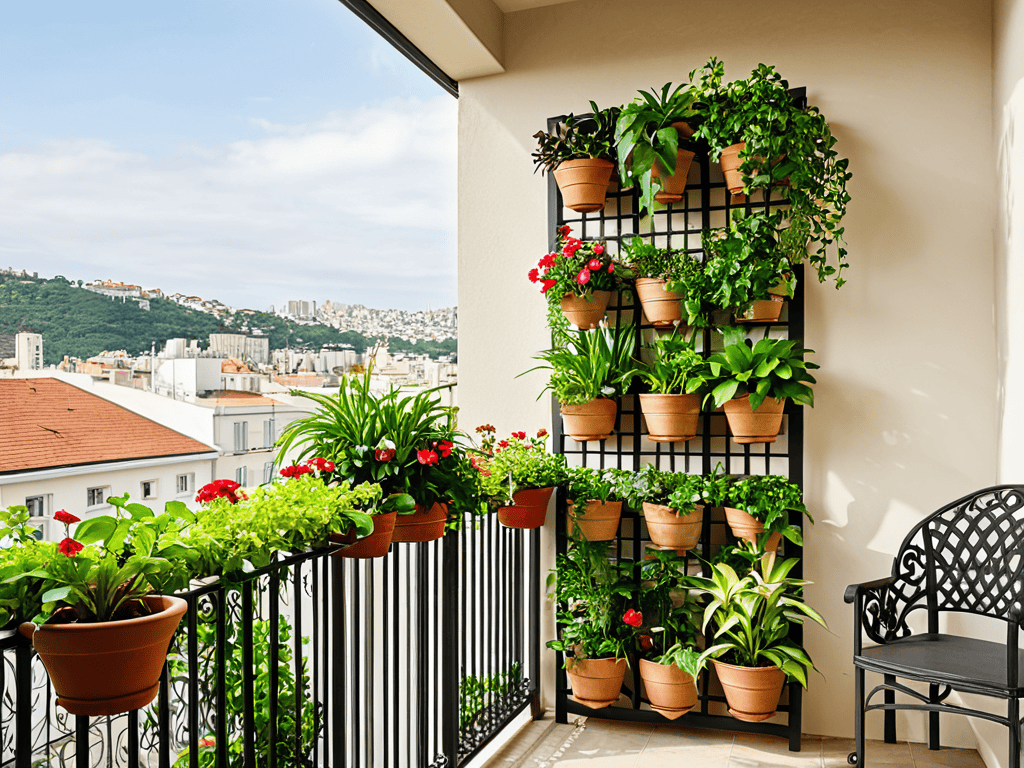 Vertical garden guide for small balcony