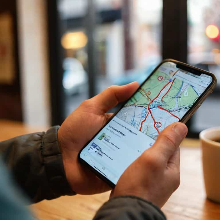 Budget travel apps on smartphone screen