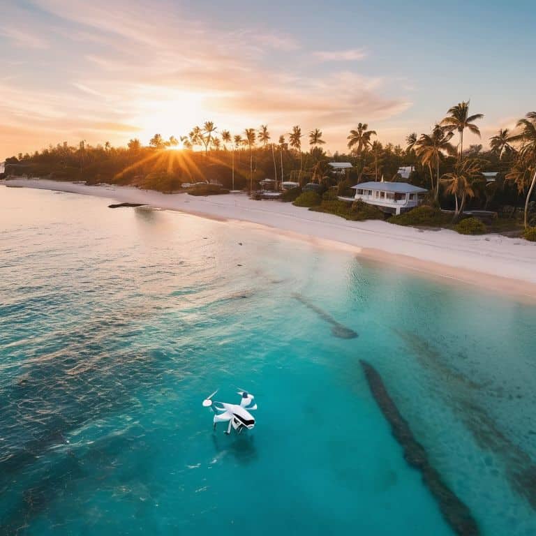 Beginner travel drones in flight