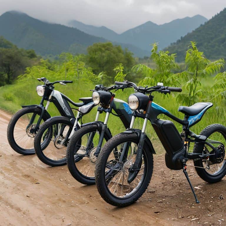 Comparing Electric Bikes Outdoors