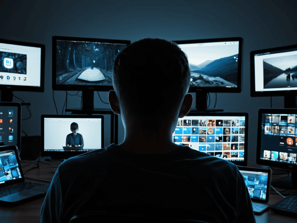 Neo Tribalism Online social media portrait