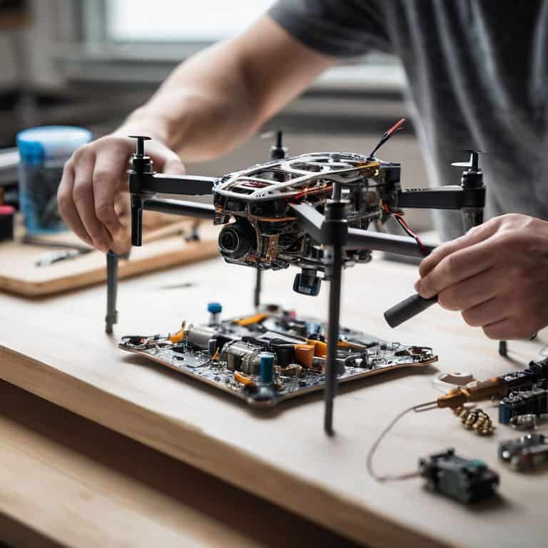 Assemble drone frame components