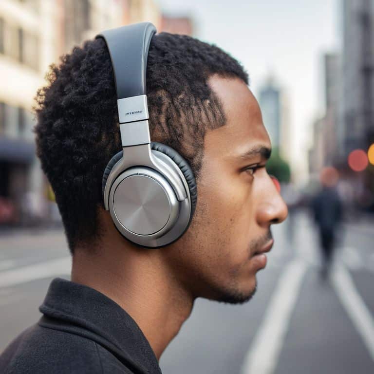 Headphones with noise-cancelling technology