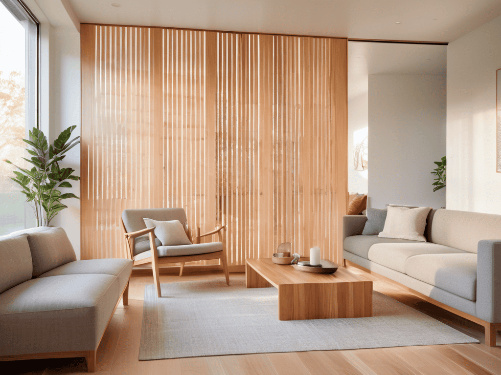Translucent Wood Panels filter natural light