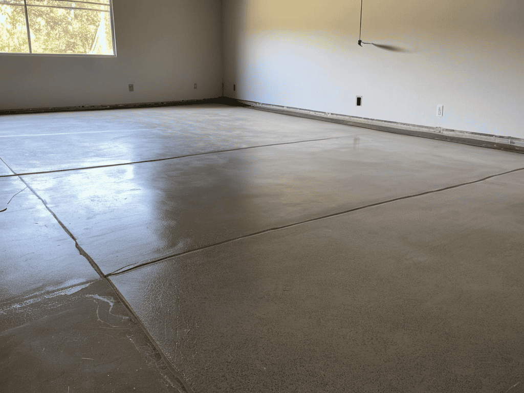 Self-Healing Concrete Floor system