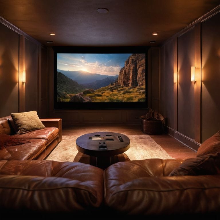 Modern Projector Displays Images
