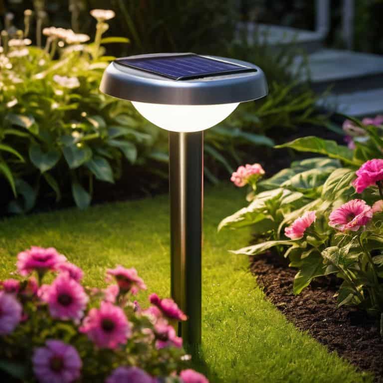 Solar-powered smart garden light installation
