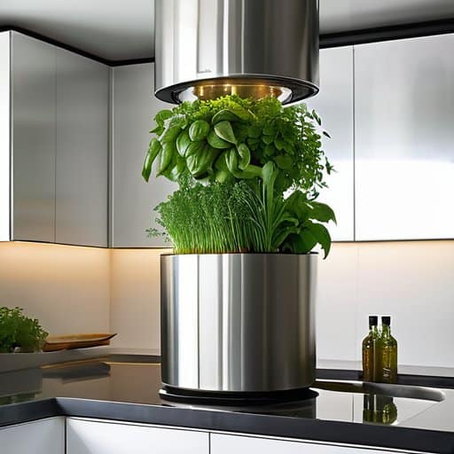 Hydroponic Kitchen Herb Towers a Whimsical Vertical Garden