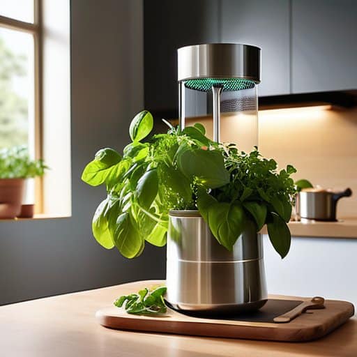 Energyefficient Kitchen Oasis Smart Sensorguided Herb Towers