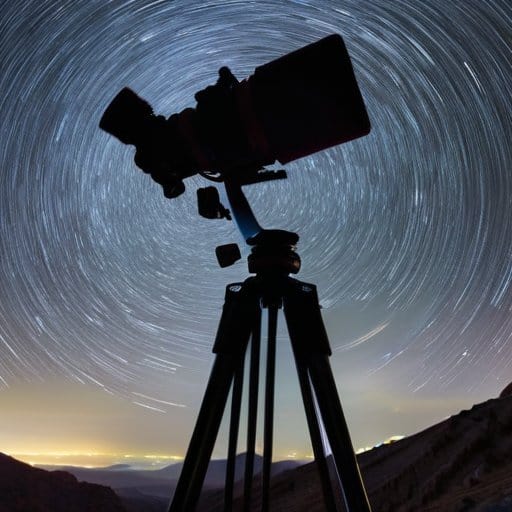 Star‑Trail Finale: swirling night sky over landscape
