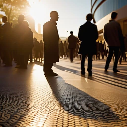Crowd silhouette with Differential Privacy algorithms