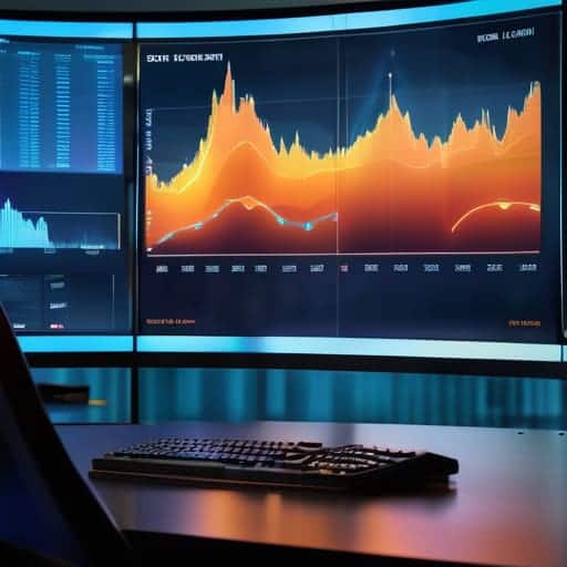 Market Sentiment Heatmapping visualization showing hype.