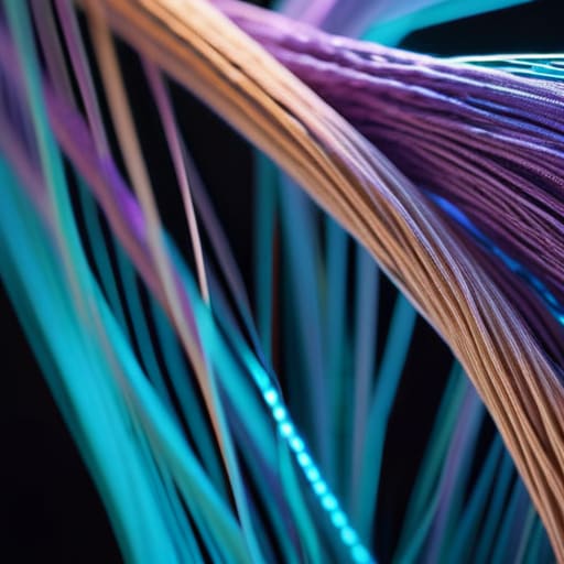 Electroluminescent Yarn Integration in glowing thread.