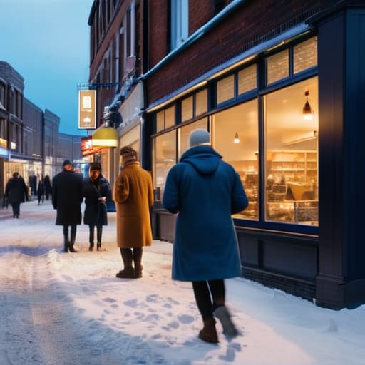 How winter changes social life in northern cities.